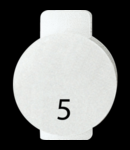 Lentila iluminata cu symbol - FIVE - SYMBOL 5 - SYSTEM WHITE