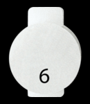 Lentila iluminata cu symbol - SIX - SYMBOL 6 - SYSTEM WHITE