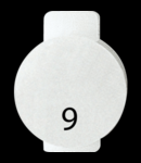 Lentila iluminata cu symbol - NINE - SYMBOL 9 - SYSTEM WHITE