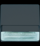Lanpa de scari cu lumina LED  - 12/230V ac - WHITE - 2 MODULES - SYSTEM BLACK