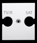 UNIVERSAL SUPPORT - COMBINED Priza OUTLET TV/R-SAT - WHITE - CHORUS