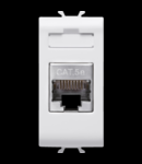 RJ45 Priza - 4 PAIRS - CATEGORY 5e FTP TOOLLESS - 1 MODULE - WHITE - CHORUS