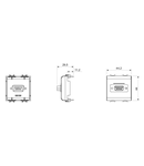 CONNECTOR FOR CONVENTIONAL NETWORKS - SUB-D 9 CONTACTS - CONNECTION WELD-IN - 2 MODULES - WHITE - CHORUS