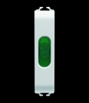 Lampa prezenta tensiune - GREEN - 1/2 MODULE - WHITE - CHORUS