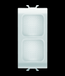 Lampa de semnalizare dubla - OPAL - 1 MODULE - WHITE - CHORUS