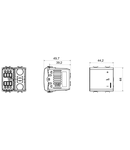 UNIVERSAL ELECTRONIC REGULATOR - Intrerupator cu revenire - 230V ac 50/60Hz - 2 MODULES - WHITE - CHORUS