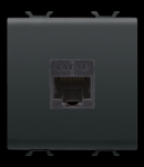 RJ45 Priza OUTLET - CATEGORY 5e - UTP - 2 MODULES - BLACK - CHORUS