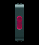 Lampa prezenta tensiune - RED - 1/2 MODULE - BLACK - CHORUS