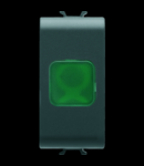 Lampa prezenta tensiune - GREEN - 1 MODULE - BLACK - CHORUS