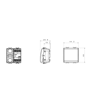 Intrerupator 2P 250V ac - 16AX - NEUTRAL - SYMBOL 0/I - 2 MODULES - TITANIUM - CHORUS