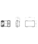 Intrerupator cap scara 1P 250V ac - 16AX - NEUTRAL - 3 MODULES - TITANIUM - CHORUS