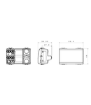 Intrerupator cap cruce 1P 250V ac - 16AX ILLUMINABLE - WITH REPLACEABLE NEUTRAL LENS - 3 MODULES - TITANIUM - CHORUS