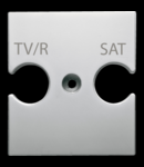 UNIVERSAL SUPPORT - COMBINED Priza OUTLET TV/R-SAT - TITANIUM - CHORUS