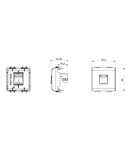 INTERNATIONAL STANDARD TELEPHONE Priza - RJ11 - SCREW-ON TERMINALS - 2 MODULES - TITANIUM - CHORUS