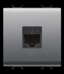 RJ45 Priza OUTLET - CATEGORY 5e - UTP - 2 MODULES - TITANIUM - CHORUS