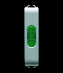 Lampa prezenta tensiune - GREEN - 1/2 MODULE - TITANIUM - CHORUS