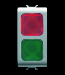 Lampa de semnalizare dubla - RED/GREEN - 1 MODULE - TITANIUM - CHORUS