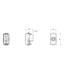 COAXIAL TV Priza, CLASS A SHIELDING - IEC MALE CONNECTOR 9,5mm - DIRECT WITH CURRENT PASSING - 1 MODULE - IVORY - CHORUS