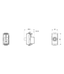 COAXIAL TV/SAT Priza, CLASS A SHIELDING - FEMALE F CONNECTOR - DIRECT WITH CURRENT PASSING - 1 MODULE - IVORY - CHORUS