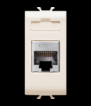 RJ45 Priza - 4 PAIRS - CATEGORY 6 FTP TOOLLESS - 1 MODULE - IVORY - CHORUS