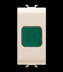 Lampa prezenta tensiune - GREEN - 1 MODULE - IVORY - CHORUS