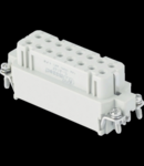 Contector industrial Mama - 66X16 - 16P + E 16A 250V / 4kV / 3 - CRIMP CONNECTION - GRI