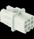 Insert pentru conector Mama - 21X21 - 8P + E 10A 50V / 0,8kV / 3 - CRIMP CONNECTION - GRI