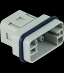 Conector Tata - 32X13 - 8P + E 16A 500V / 6kV / 3 - CRIMP CONNECTION - GRI