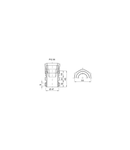 NYLON CABLE GLAND - PG PLOT 36 - GRI RAL 7035 - IP66