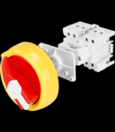 Selector rotativ - pentru tablouri de distributie - COMMAND - RED PADblocabil  KNOB - 3P 4M EN50022 32A - IP65