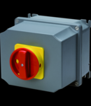 Selector rotativ - Montaj aparent - Emergenta VERSION - ATEX - carcasa aluminiu - RED KNOB - 4P 32A - IP65
