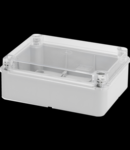 Doza aparenta cu capac transparent  LID - IP56 - dimensiuni interioare 190X140X70 - WITH SMOOTH WALLS