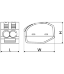 Clema de legaturi fara surub,care poate fi deschisa OVO2,5-2 0,75-4mm2, 32A, 400VAC 2P