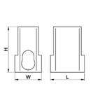 Clema conductor de alimentare, gri FFE70-95 95mm2 / 70mm2, 400VAC, 232A