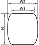 Placa de separat circuite pentru clemele TSKA EL101 TSKA2,5/2, TSKA4/2, TSKA4/4