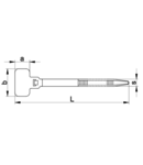 Fasete cu eticheta, natur 120J 110×2,5mm, D=1-20mm, PA6.6, (a×b=8×25mm)