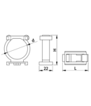 Clema cu blocare pt.cabluri si tevi, gri inchis TKCRZ-12 d=12mm, PA6.6