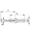 Diblu cu sectiune patrata inchis TN12 DxL=12×52mm, PE