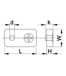 Clema de strangere cablu, acelmax, otel AMAX3 d=3mm (1/8coll), M3