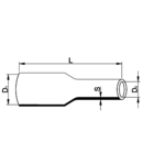 Tub termocontractabil subtire, contractie 2:1, negru ZS016 1,6/0,8mm, POLIOLEFIN