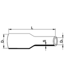 Tub termocontractabil subtire, contractie 2:1, negru ZS1020 101,6/50,8mm, POLIOLEFIN
