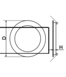 Corp de iluminat incorporabil,cu LED-uri, rotund, alb LED-DL-12NW 220-240 VAC; 12 W; 850 lm; D=174 mm, 4000 K; IP40, EEI=A