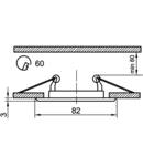 Spot halogen, crom mat TLC-2MC max.50W, MR16, D=82mm, EEI=A++ - E