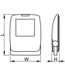 Proiector LED cu carcasa vopsita in camp electrostatic R-SMDP-50W 100-240 VAC, 50 W, 4000 lm, 4500 K, 50000 h, EEI=A