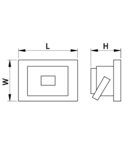 Proiector SMD, negru RSMDL10 220-240V AC, 10W, 4000K, IP65, 750lm, EEI=A