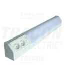 Lampa cu tub fluorescent si cu doua prize cu CP tip pin TLFL-10F 230V, 50Hz, T8, G13, 10W, 10A, EEI=A