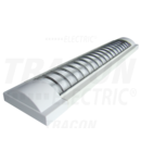 Corp de il. cu tub fluorescent,aparent pe tavan,cu grilaj MFL-T8-115W 230V, 50Hz, T8, G13, 1×15W, EEI=A