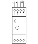 Senzor crepuscular ALK-BOX 16A/230V, 2-100lux, IP20