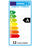 CIL. LED, rotund de perete,cu grad de protectie LFEK12NW 230 VAC, 12 W, 4000 K, IP54, 840 lm, EEI=A