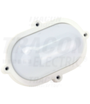 CIL LED cu grad de protectie,oval, carcasa mat. plastic LHIPO8W 230 VAC, 50 Hz, 8 W, 640 lm, 4000 K, IP65,EEI=A+